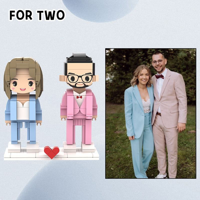 Building Blocks DIY Portrait Action Figure-Valentine's Day/Birthday/Confession/To Family