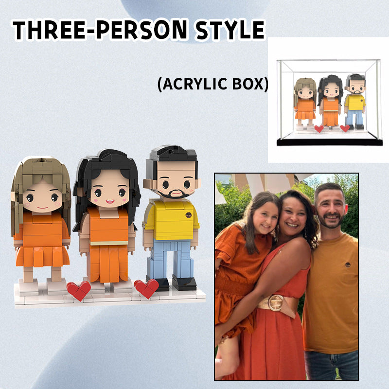 Building Blocks DIY Portrait Action Figure-Valentine's Day/Birthday/Confession/To Family