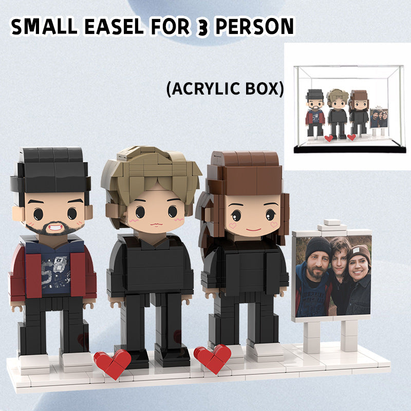 Building Blocks DIY Portrait Action Figure-Valentine's Day/Birthday/Confession/To Family