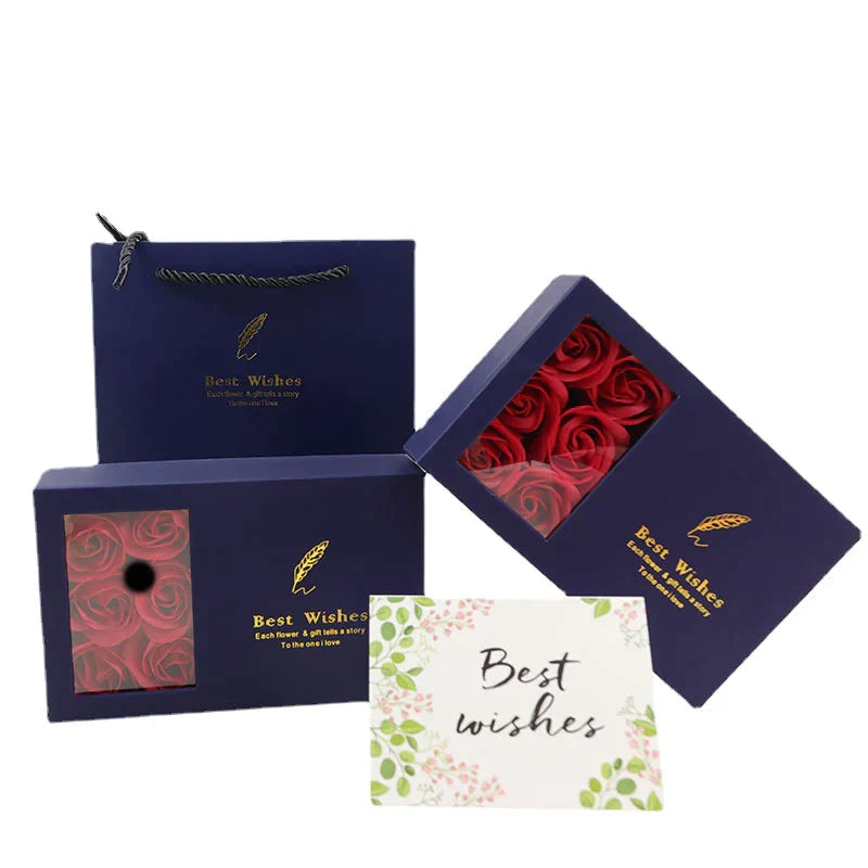 Coffret cadeau de bijoux roses