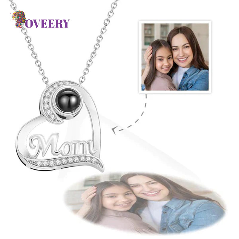 Collana con proiettore fotografico personalizzato per la mamma