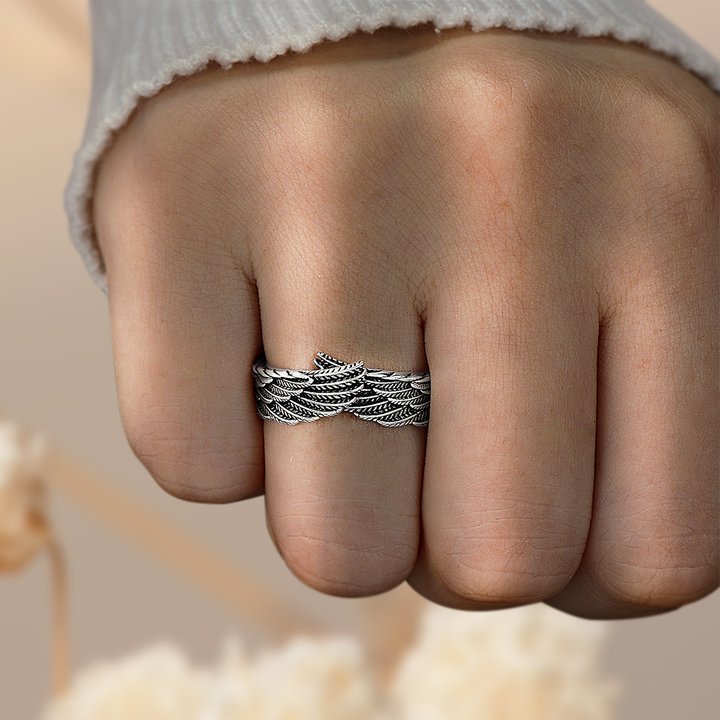 Personalized Angel Ring