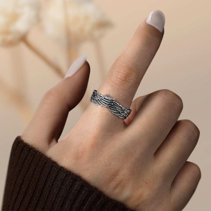 Personalized Angel Ring