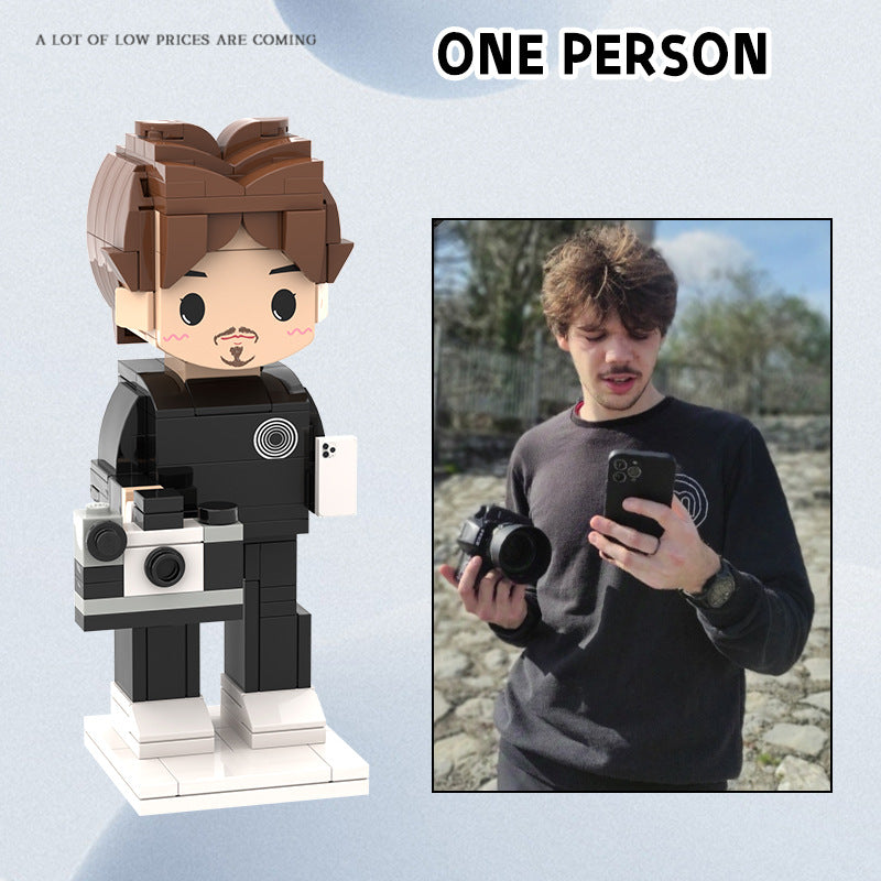 Building Blocks DIY Portrait Action Figure-Valentine's Day/Birthday/Confession/To Family