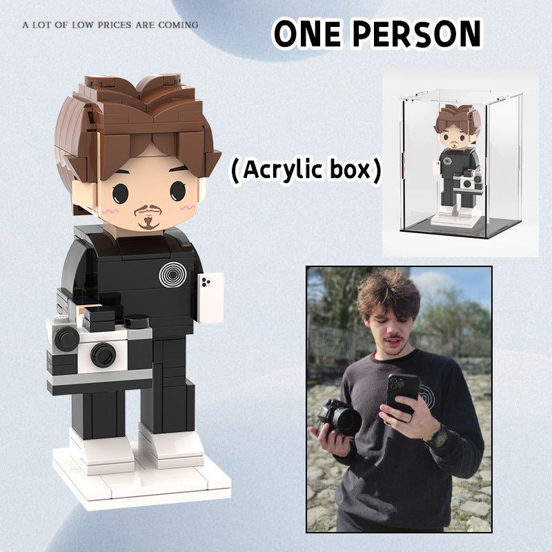 Building Blocks DIY Portrait Action Figure-Valentine's Day/Birthday/Confession/To Family