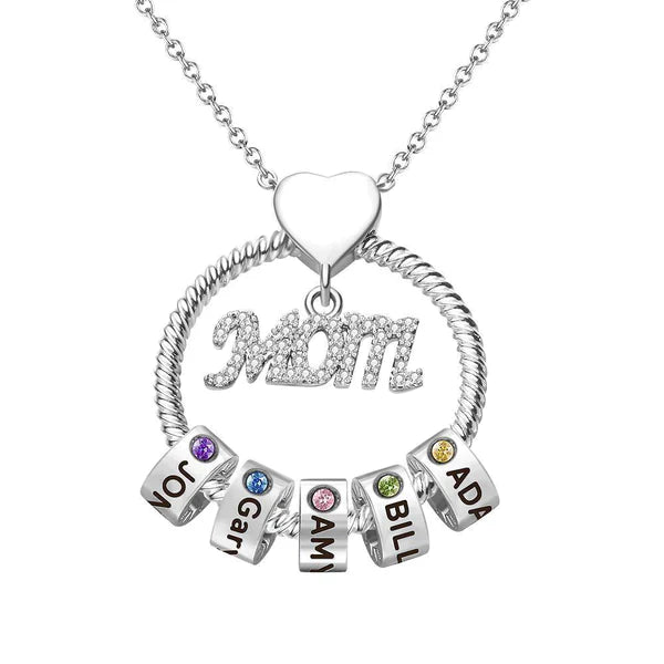 12 Birthstone Necklace For Mom