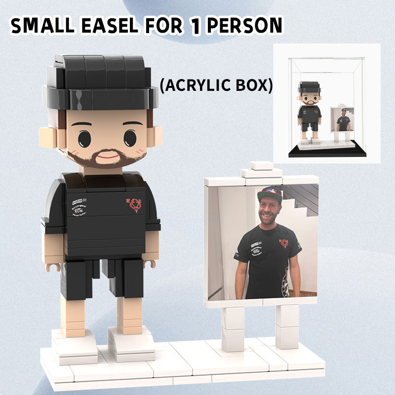 Building Blocks DIY Portrait Action Figure-Valentine's Day/Birthday/Confession/To Family