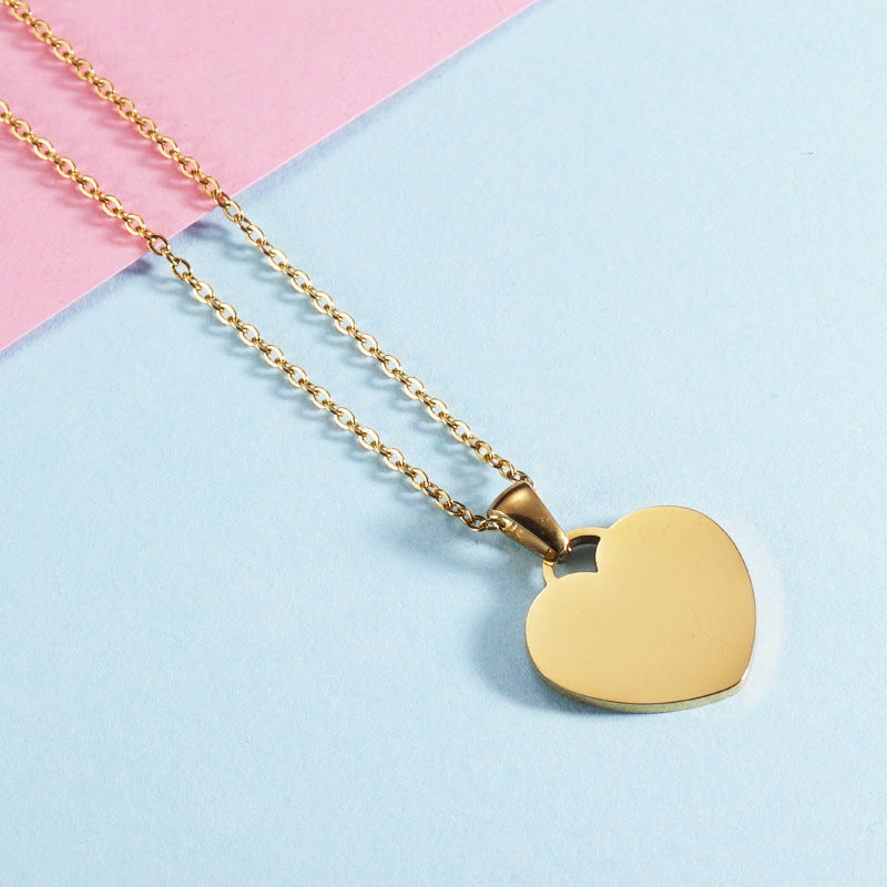 Collier personnalisé gravé LOVEERY - « Cœur d'amour »